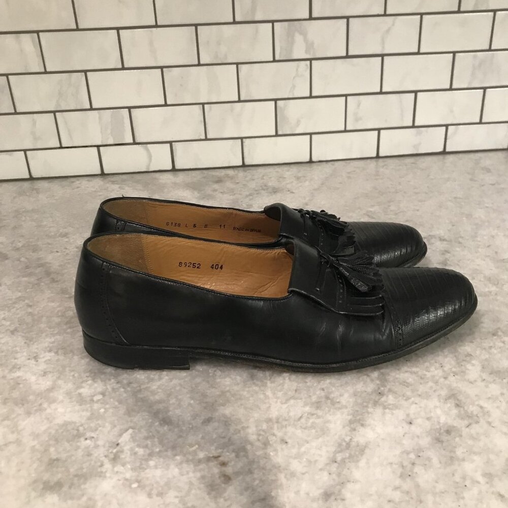 Miguel Angel Shoes‎ Mens Size 11 Genuine Lizard Tassel Loafers Spain Vintage